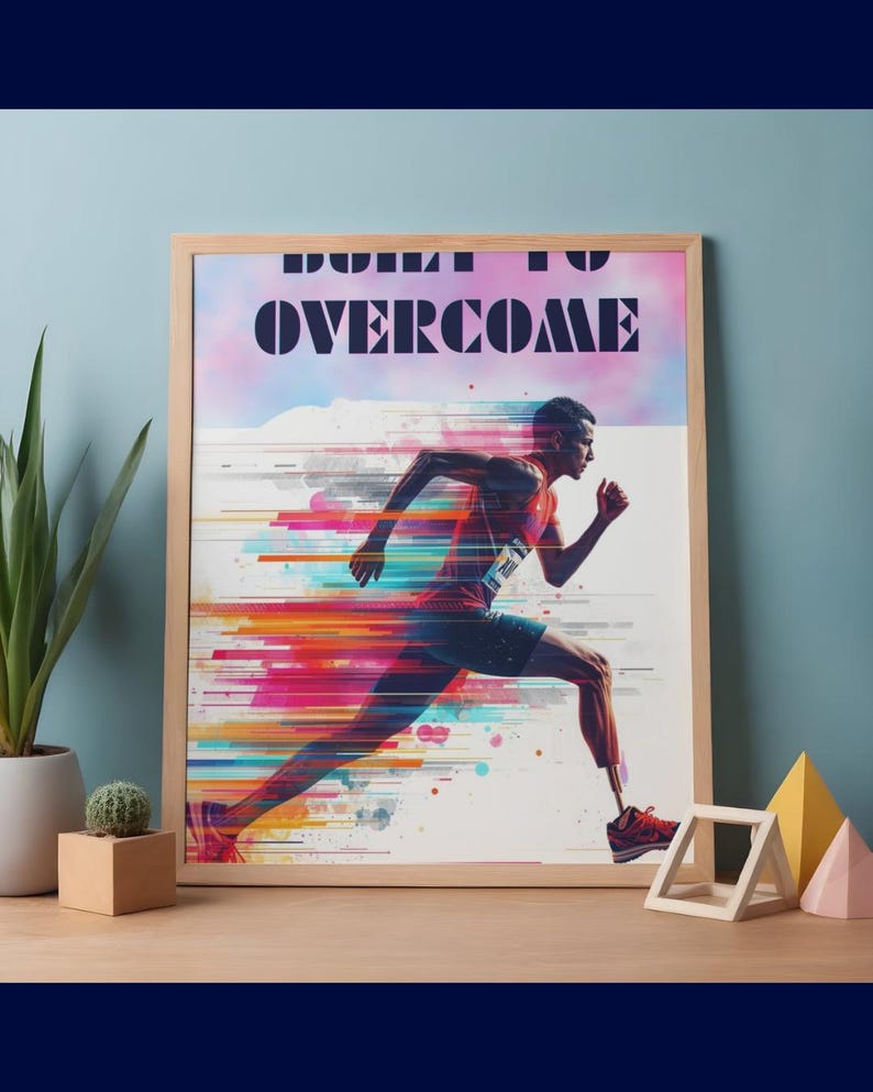Built to Overcome Poster, Inspirational Strength Quote, Motivation Wall ...