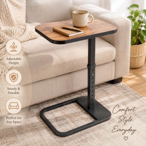 Adjustable TV Tray Table for Couch & Small Spaces