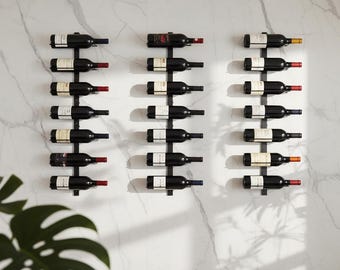 Wall Mounted Wine Rack 12 Bottle Storage