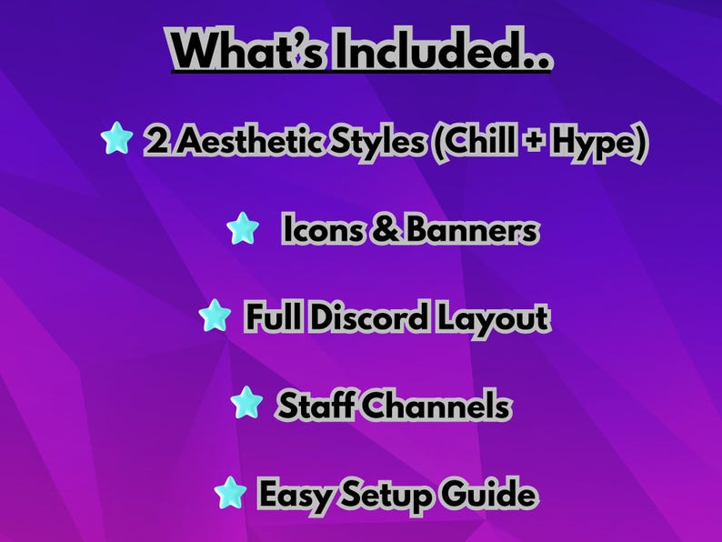 Discord Server Template Dreamy Kit Chill Hype Customizable Layout ...