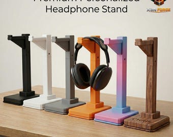 Personalized 3D Printed Headphone Stand | Custom Gaming Desk Organizer Accessory