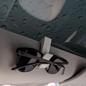 Tesla Sunglass Holder Clip Model 3 Y S X Cybertruck | 3D Printed Glasses Mount | Tesla Interior Accessory