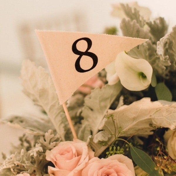 Flag table numbers, Golf themed, Vintage decor, Rustic table numbers, Neutral wedding decor, Farmhouse decor, Fall wedding, Stick numbers