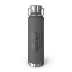 Botella de agua isotérmica con el escudo de la selección nacional de fútbol de EE. UU. – Botella de acero inoxidable de 650 ml – Artículos para aficionados de EE. UU. imagen 3