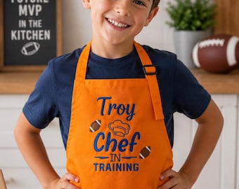 Custom Kids Baking Aprons | Personalized Embroidered Chef Gifts