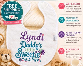 Babadores personalizados para bebês, babadores bordados personalizados