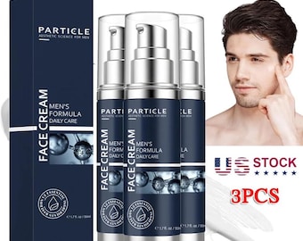 Particle Men's Anti-Aging Face Cream – Daily Hydration Formula (Pack of 3)