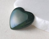 Green Nephrite Jade Heart Palm Stone, Green Chakra Palm Stone, 35th Anniversary Gift, Healing Heart Chakra, Meditation Tool, Wealth Crystal