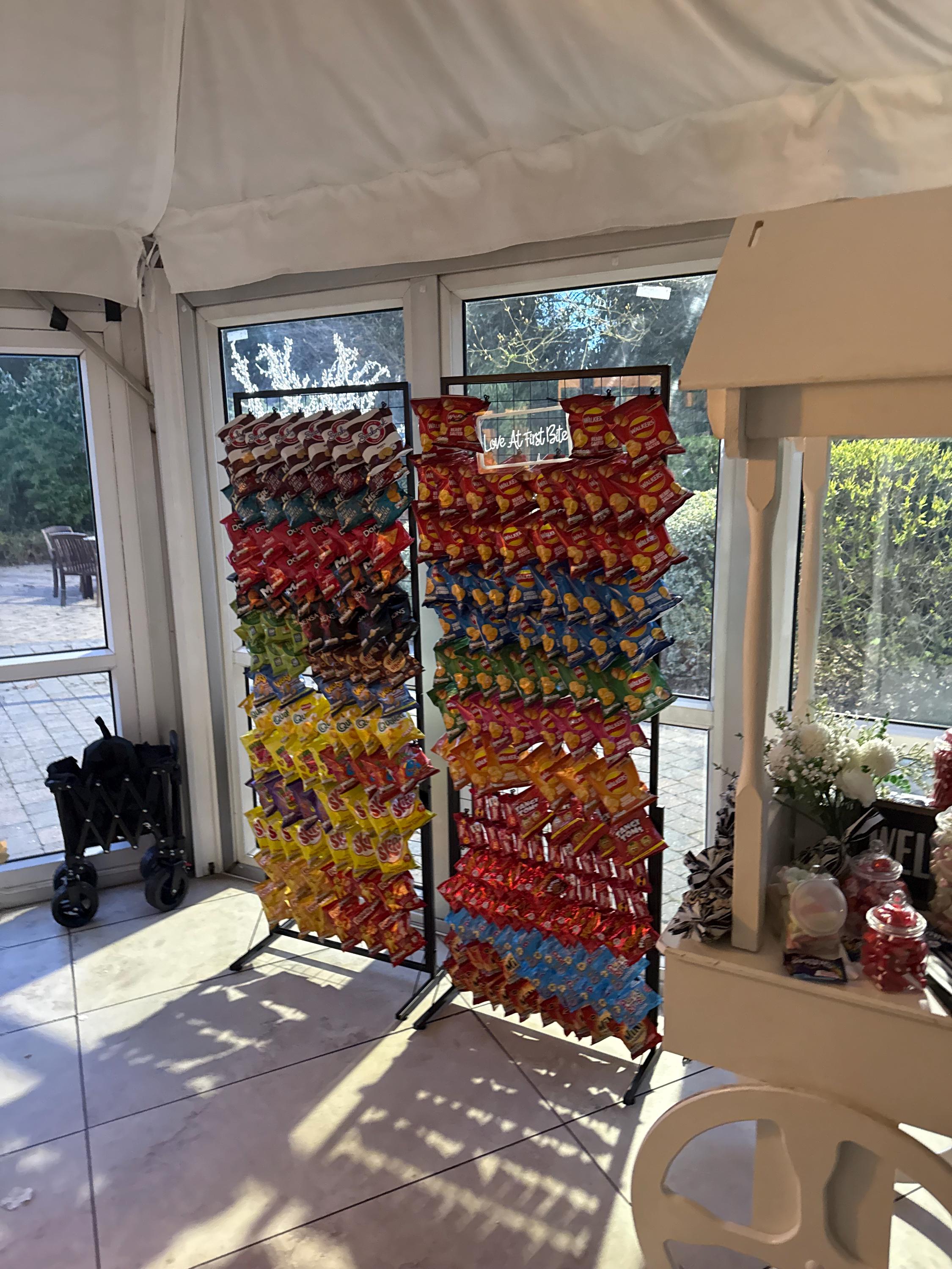Hire Luxury Crisps Wall Display | Stylish Snack Station for Events ...