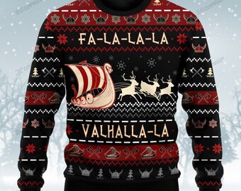 valhalla christmas sweater
