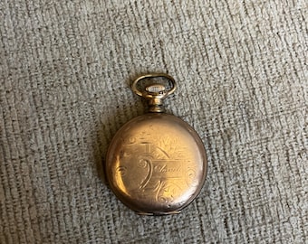 Antique Dueber Canton Pocket Watch 2 plates of 10k Case Only