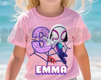 Birthday T Shirt,  and Friends Theme Party, Family Matching, Superhero Birthday All sizes, Unisex Tee DV03