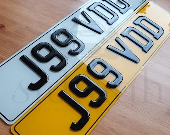 Premium Qualität 3D Gel Nummernschilder | Mot Compliant | UK EV GB Sco Eng Cym Badge - Freiklebende Klebepads