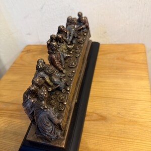 The Last Supper Sculpture – Religious Statue | Handmade Bronze Finish | Christian Art Decor | Made in Italy | Imperivm Art image 3