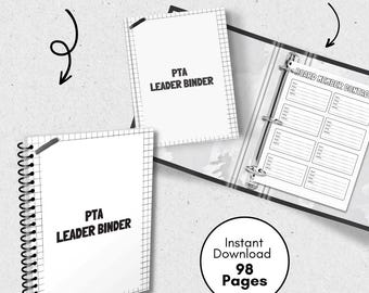 Planificador para líderes de la AMPA, Planificador imprimible, Calendario, Descarga instantánea en PDF, Carpeta de la AMPA, Carpeta de planificación para líderes, Hojas organizadoras para voluntarios de la AMPA