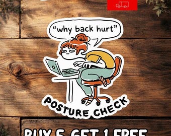 Shrimp Posture Meme Sticker, Funny Shrimp Decal, Relatable Humor Sticker, Waterproof Laptop Water Bottle Decor