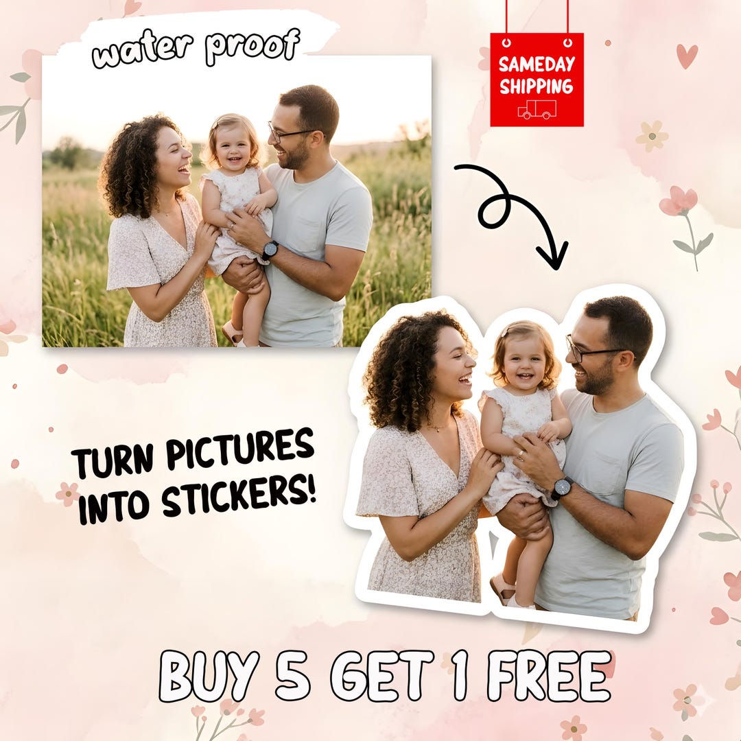 Custom Image Sticker, Personalized Photo Design, Upload Your Picture ...