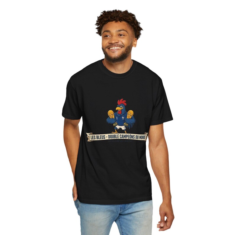 Team France World Cup Wins T-shirt - Soccer Tee, France Football Championships image 2
