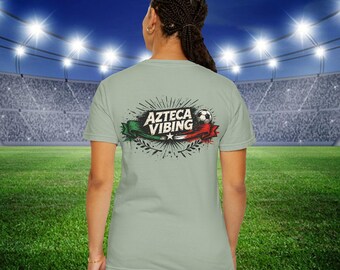 Maglietta con la scritta "Mexico Vibing National Soccer Team Love" - T-shirt