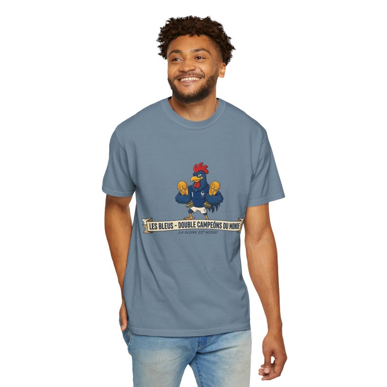 Team France World Cup Wins T-shirt - Soccer Tee, France Football Championships image 1