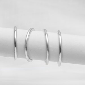 Stacking Ring Silver Wire Smooth Finish Minimalist Womens Ring, Birthday, Gift, Special Occasion R123 image 1