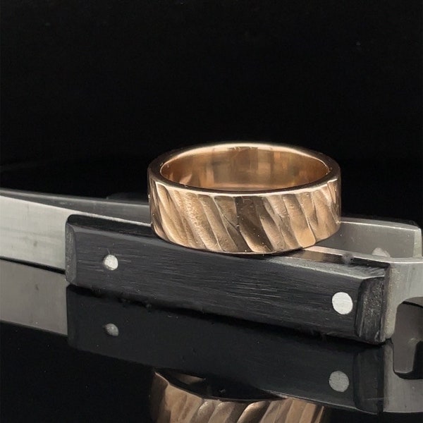 Mens Bronze Ring Etsy