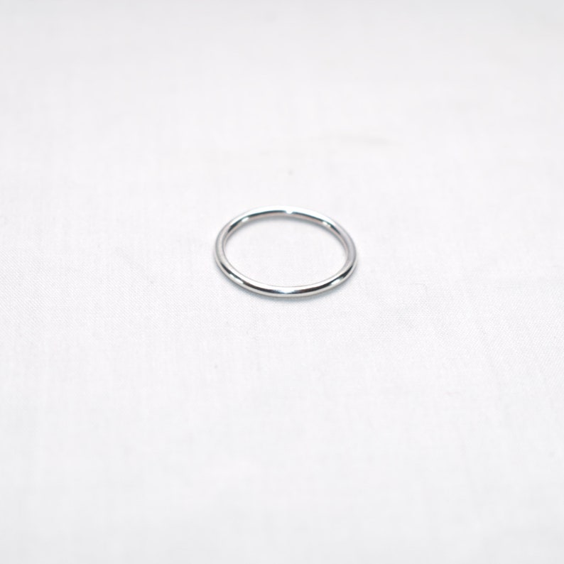 Stacking Ring Silver Wire Smooth Finish Minimalist Womens Ring, Birthday, Gift, Special Occasion R123 image 5