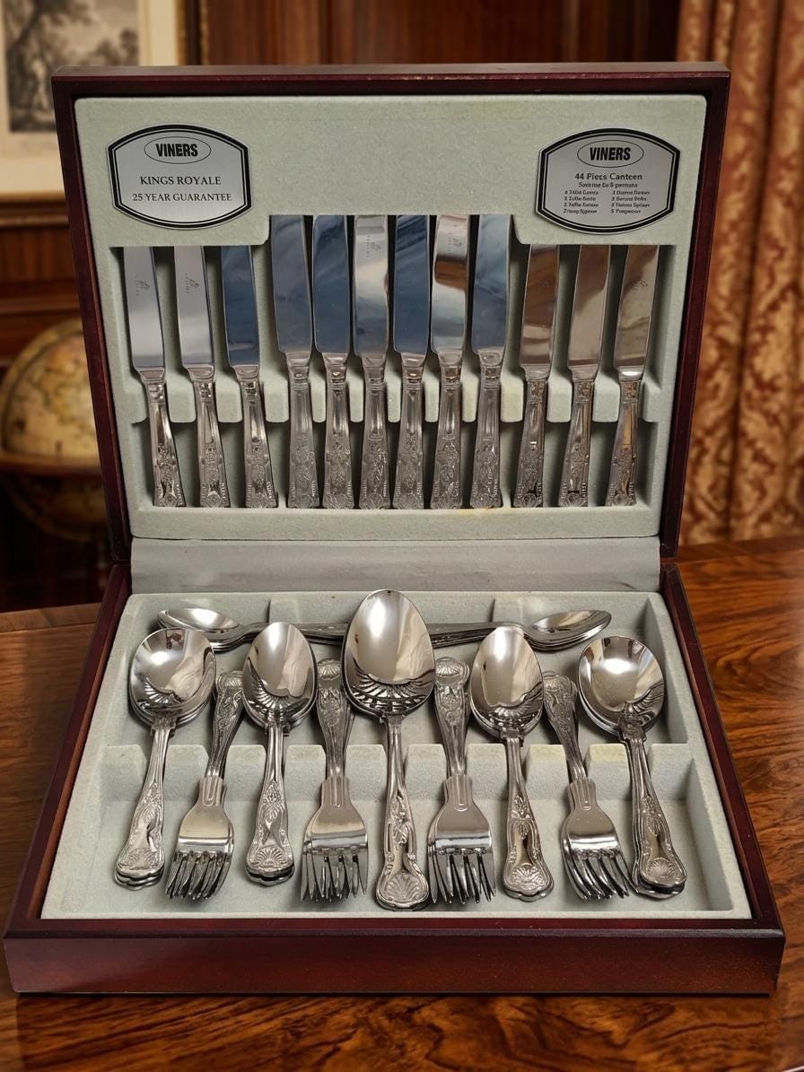 Vintage Viners Cutlery Set - Etsy