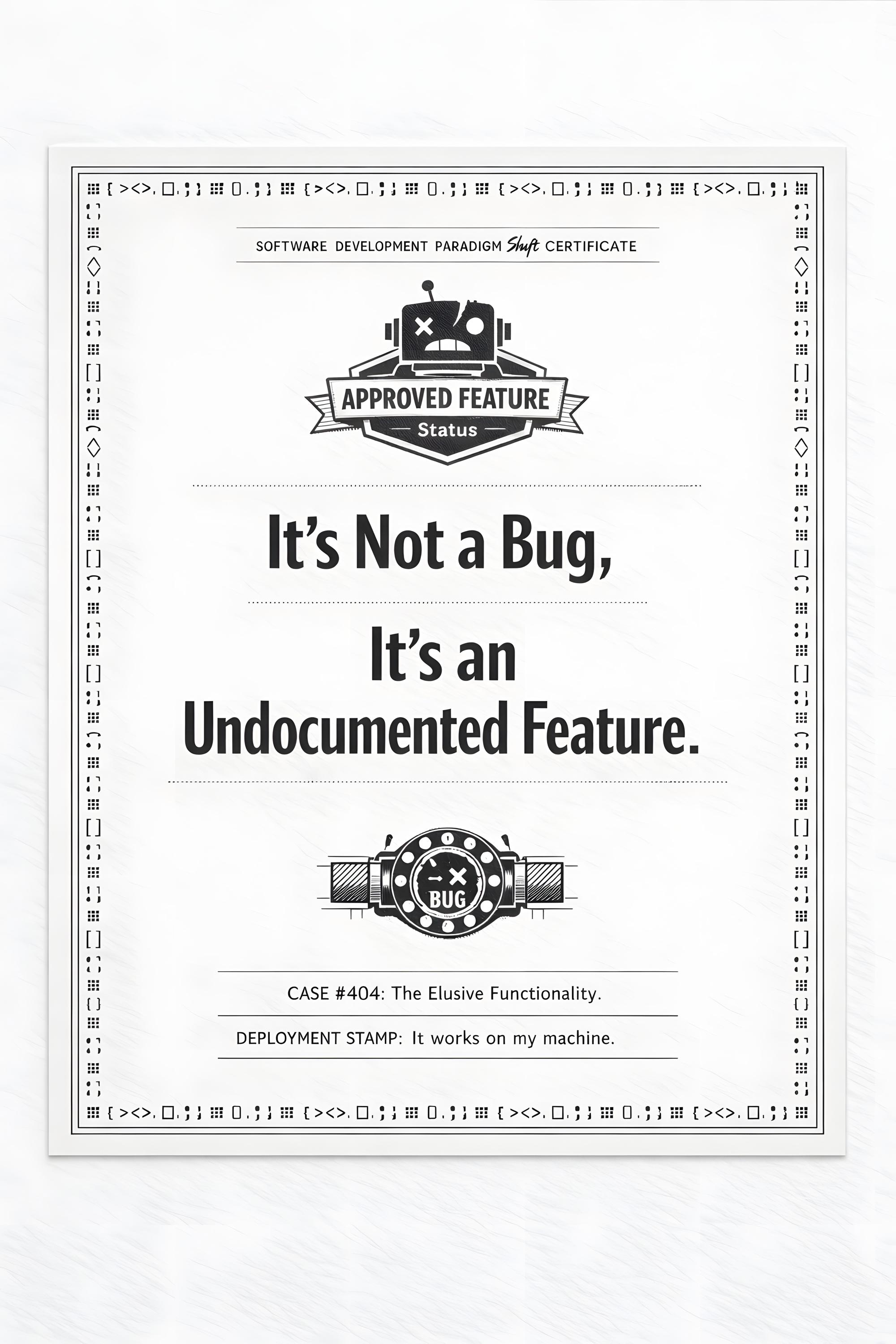 DIGITAL DOWNLOAD, Software Development Certificate, Undocumented ...