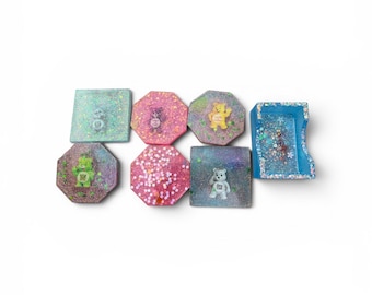 Assorted Coaster Set of 6 with holder
