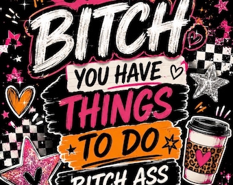 The Bitch Ass Planner/ Get up Bitch  Reusable Notebook 40 page physical product