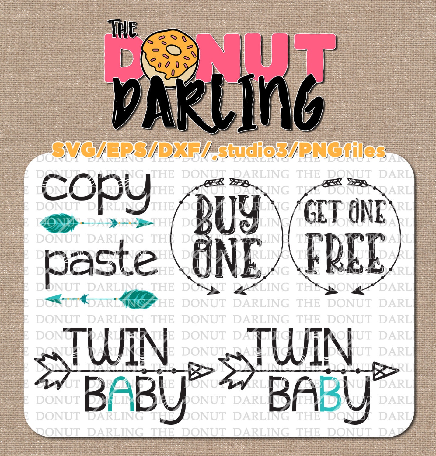 Download Instant Download: Twin Bundle svg / eps / dxf / png iron ...