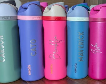 Personalized 32oz Owala Water Bottle | Custom Name Engraved