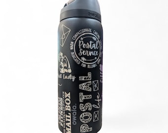 Personalized Postal Worker Owala 32oz Tumbler | Custom Name Mail Carrier Water Bottle