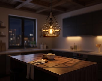 Rustic Hemp Rope Pendant Light, Vintage Industrial Ceiling Light,Rustic Hanging Lamp, Farmhouse Kitchen Lighting, Loft Coffee Bar Decor Gift