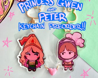 ¡RESERVA YA! Llavero acrílico de The Monkees: Princesa Gwen y Peter Tork (par)