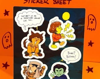 Monkees Halloween Sticker Sheet