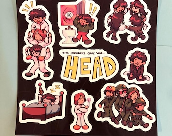 The Monkees HEAD Sticker Sheet