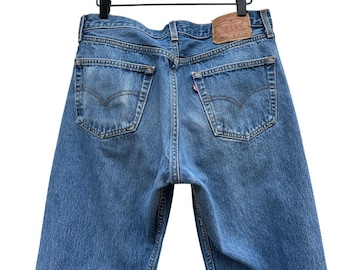 Vintage 90er Jahre Levi's 501, medium Wash Button-Fly Jeans