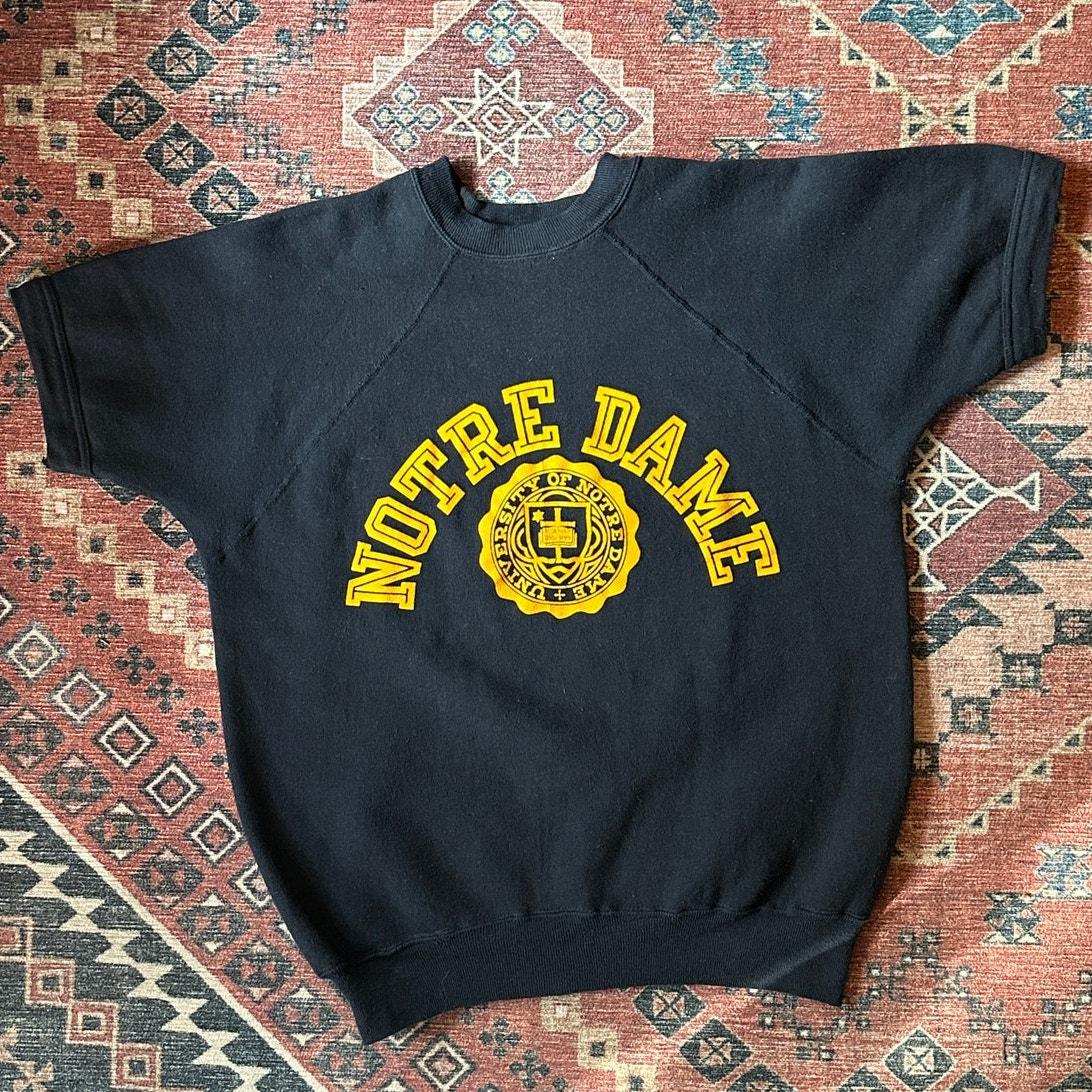 トップス 60s S/S Half Jip flocky Print Sweat XL Vintage 60s Flock Hoodie - Etsy