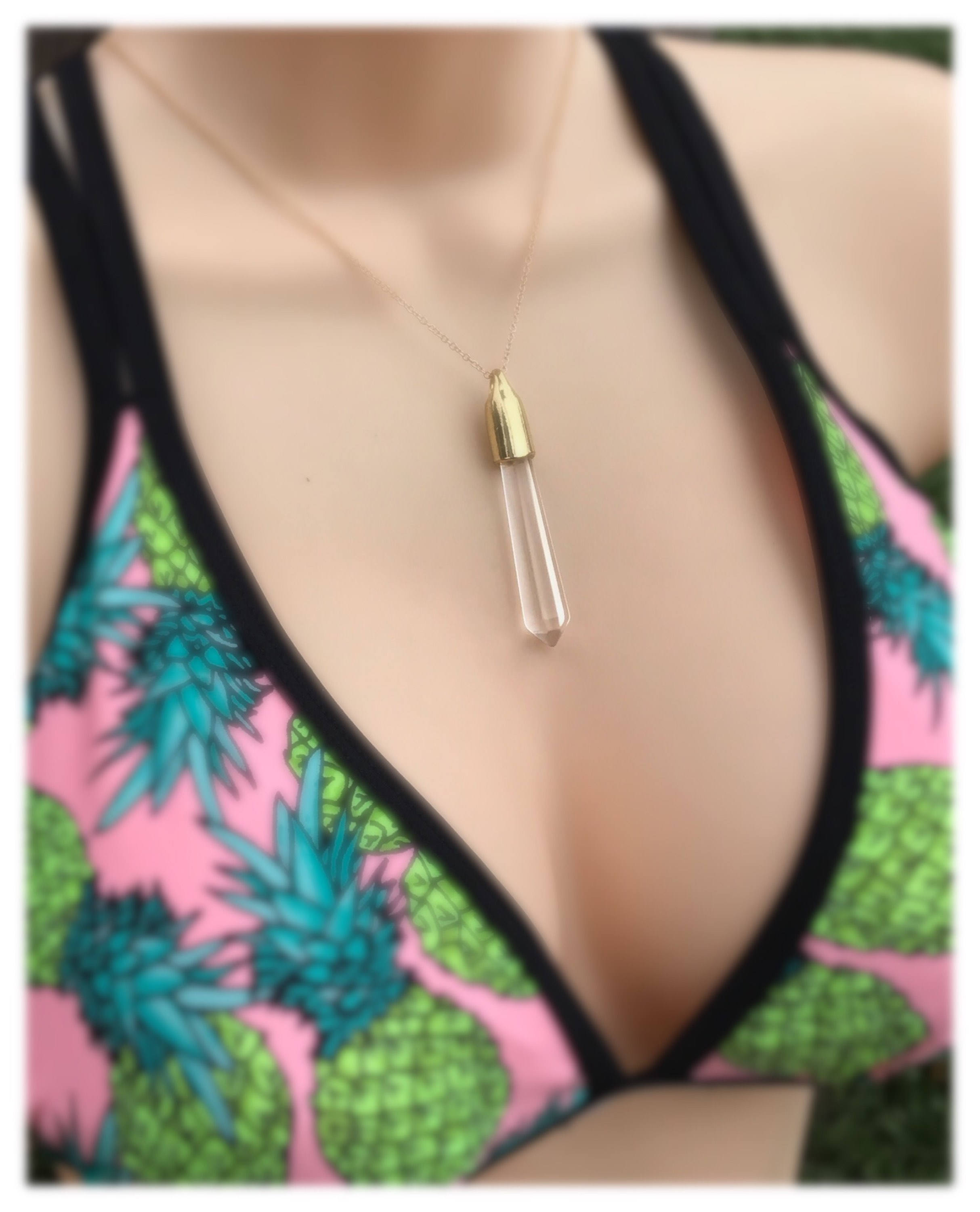 Nuance Mini Quartz Point Necklace