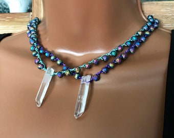 Rainbow Quartz Necklace