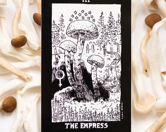 Mushroom Tarot Empress Sticker