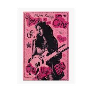 Olivia Rodrigo Guts Live at the Echo Poster Girly Pop Punk Rare Vintage Y2K Poster College Dorm Room Decoration | Matte Vertical Poster