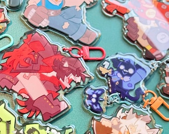 Deadlock Acrylic Keychains - 3" Double Sided Epoxy