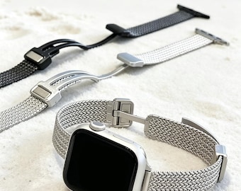 Girly Wheat Ear Metal Magnetic Strap, Fashion Band for Apple Watch Ultra & Series 10/9/8/7/6/5/SE