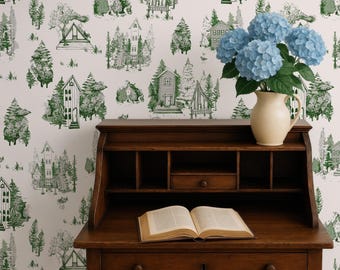 Tapeta Evergreen Wood Cabin Escapes