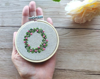 Sommerkranz Embroidery Hoop Art Craft Kit für Erwachsene
