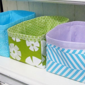 Nesting Fabric Storage Boxes PDF Pattern Digital Pattern Easy Sewing Pattern Fabric Storage Bins