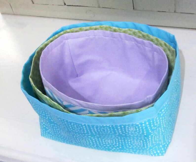 Nesting Fabric Storage Boxes PDF Pattern Digital Pattern Easy Etsy